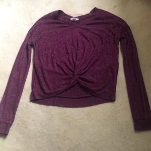 Long Sleeve Maroon Sweater